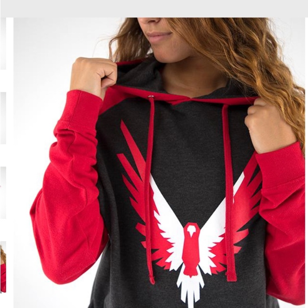 Maverick Red 2-tone Hoodie Size 12/13 New